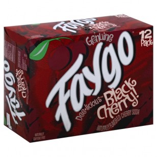 Faygo Black Cherry Flavor Soda, 12-pack 12-fl. Oz. Cans